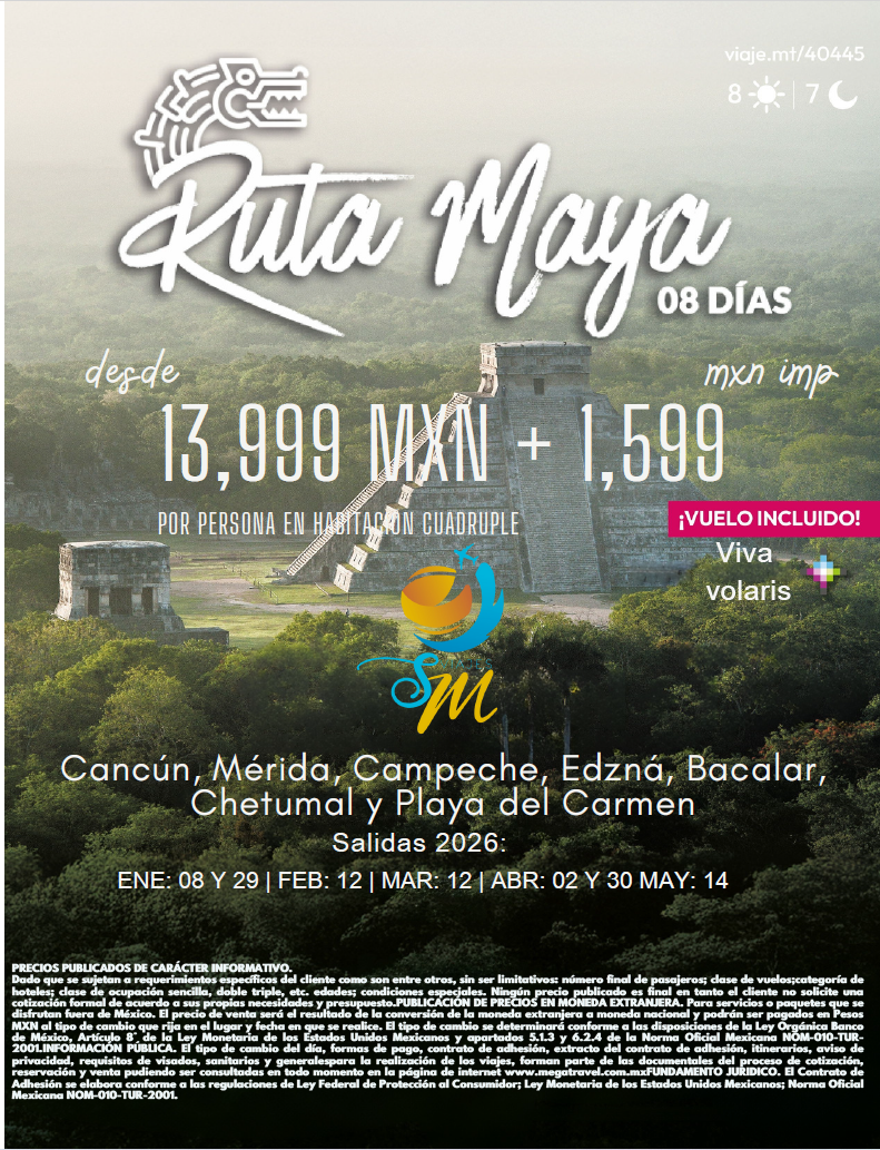 Póster Ruta Maya